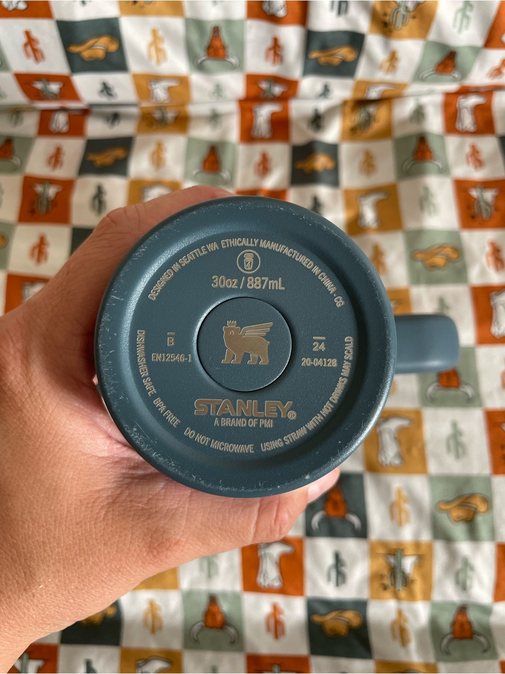 Stanley Matte Blue 30 oz Tumbler with Handle - Picture 7 of 7